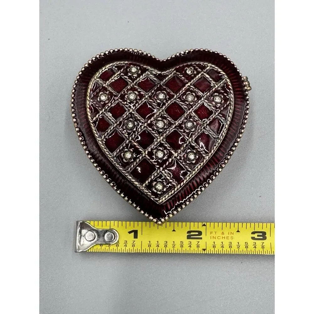 Trinket Box Object d' art L’amour Jeweled Heart Art Form‎ Collectibles 2009